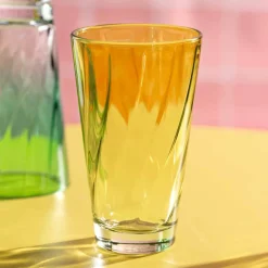 Tumbler Leonardo Twist Yellow 300 ml (Set van 4)