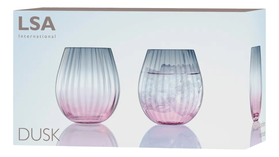 Tumbler L.S.A. Dusk Pink 425 ml (Set van 2)