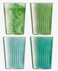 Tumbler L.S.A. Gems Glas Groen 560 ml (4-Delig)