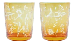 POLSPOTTEN Tumbler x Rijksmuseum Scattered Flowers Yellow (Set van 2) New