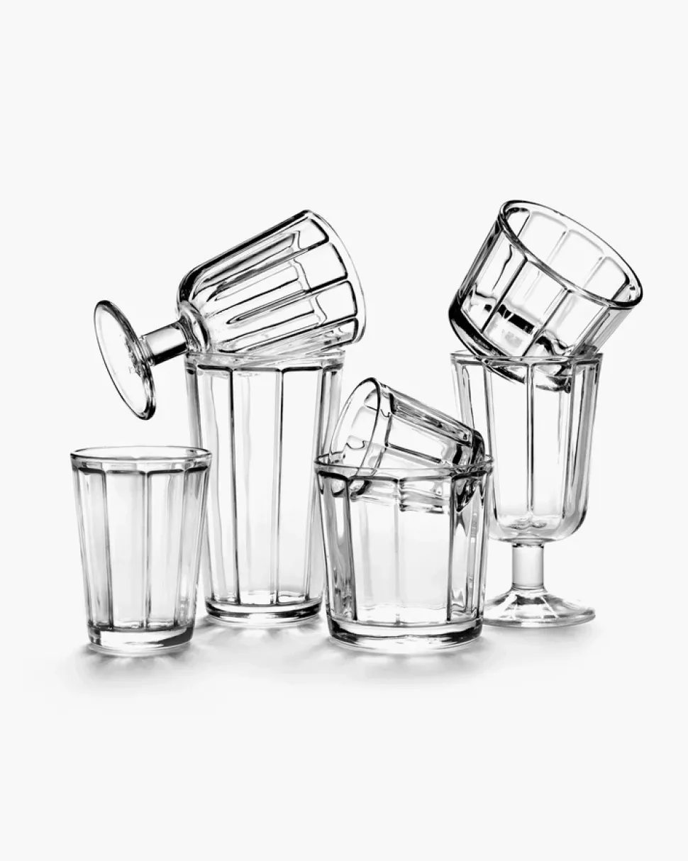 Tumbler Serax Surface glassware by Sergio Herman Transparent 200 ml