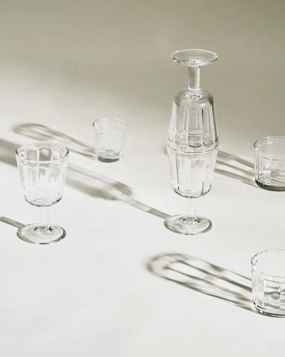 Tumbler Serax Surface glassware by Sergio Herman Transparent 200 ml