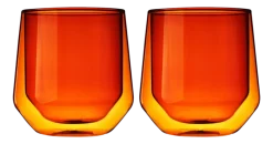 Tumbler Viski Aurora Amber 266 ml (Set van 2)
