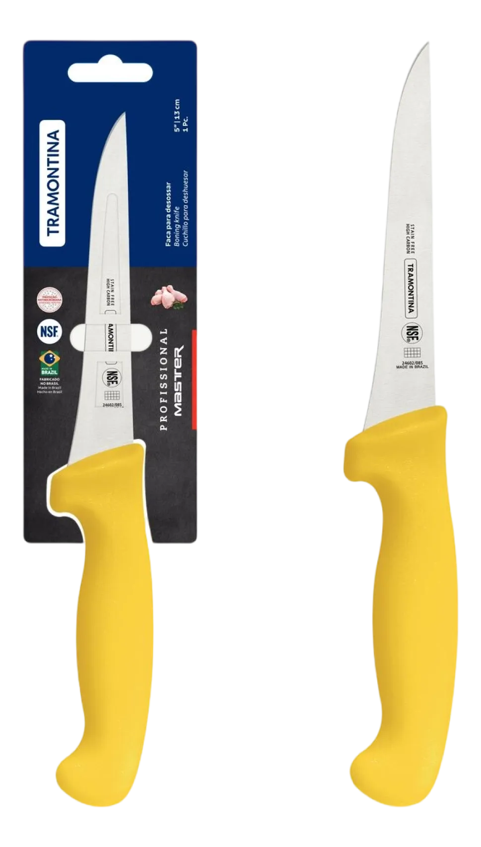 Uitbeenmes Tramontina Profissional Geel 13 cm