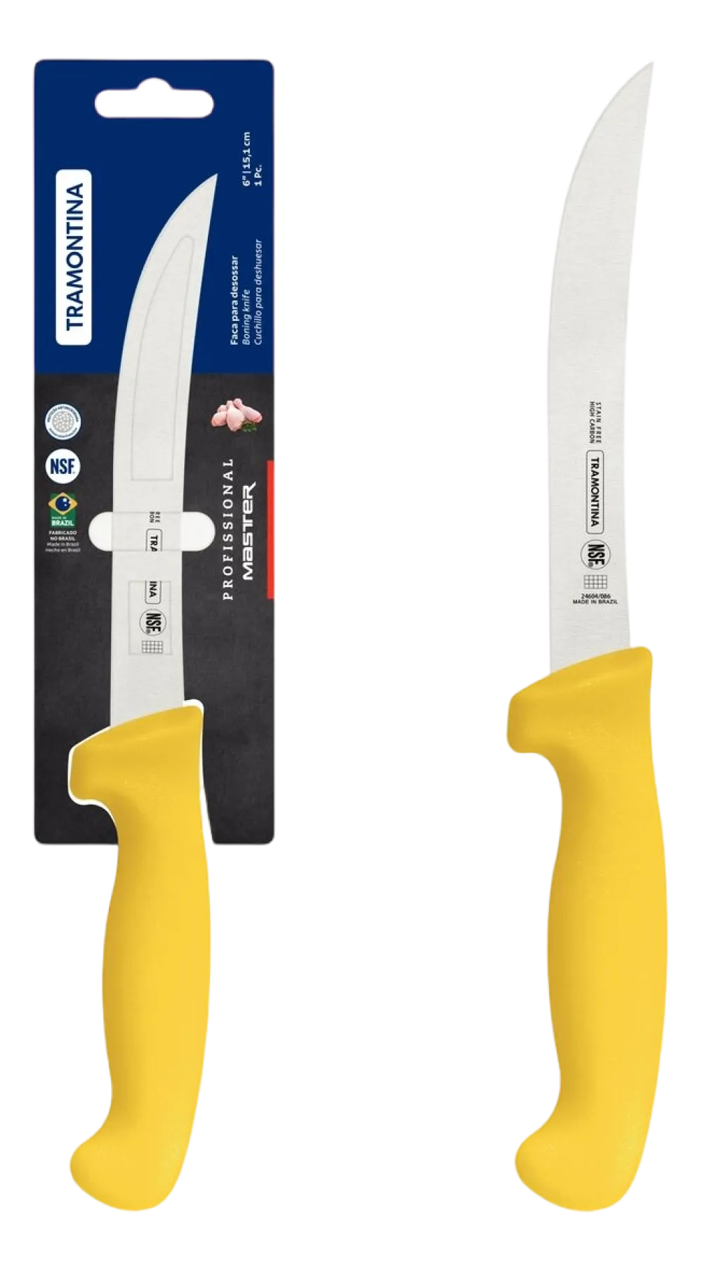 Tramontina Uitbeenmes Profissional Geel 15 cm