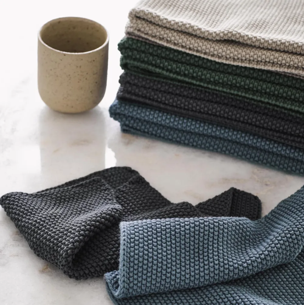 Marc O'Polo Vaatdoek Ruka Smoke Blue (2-Delig)
