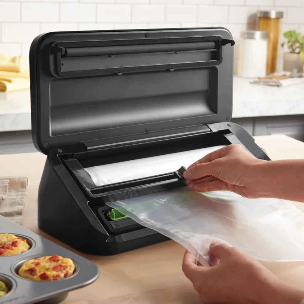 Vacuümmachine Foodsaver Compact Sealer RVS Met Rolinleg