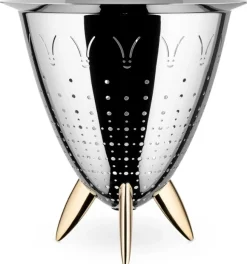 Vergiet Alessi Max Le Chinois, RVS en Messing