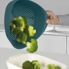 Vergiet Joseph Joseph Duo Triangular Colander Blauw