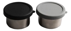 AYA&IDA Vershoudbakje Snack Container Dark Grey / Matte Black 100 ml (Set van 2) Hot