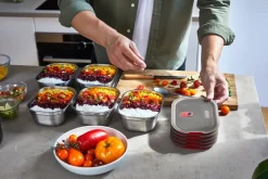 Black+Blum Vershoudbakje Meal Prep Small Grijs (Set van 3) Online