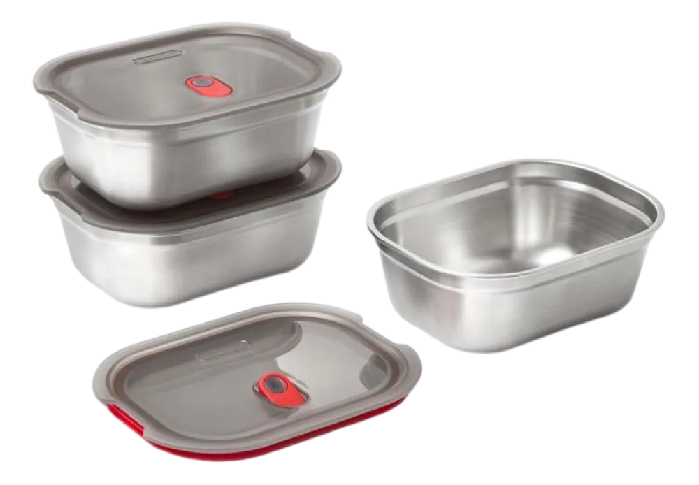 Black+Blum Vershoudbakje Meal Prep Small Grijs (Set van 3) Online