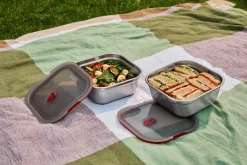 Black+Blum Vershoudbakje Meal Prep Square Grijs 1,4L Hot