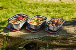 Vershoudbakje Black+Blum Meal Prep Mixed Grijs (Set van 3)
