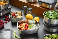 Vershoudbakje Gefu Provido Rechthoekig Zilver 600 ml