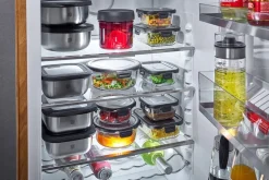 Vershoudbakje Gefu Provido Vierkant Zilver 900 ml