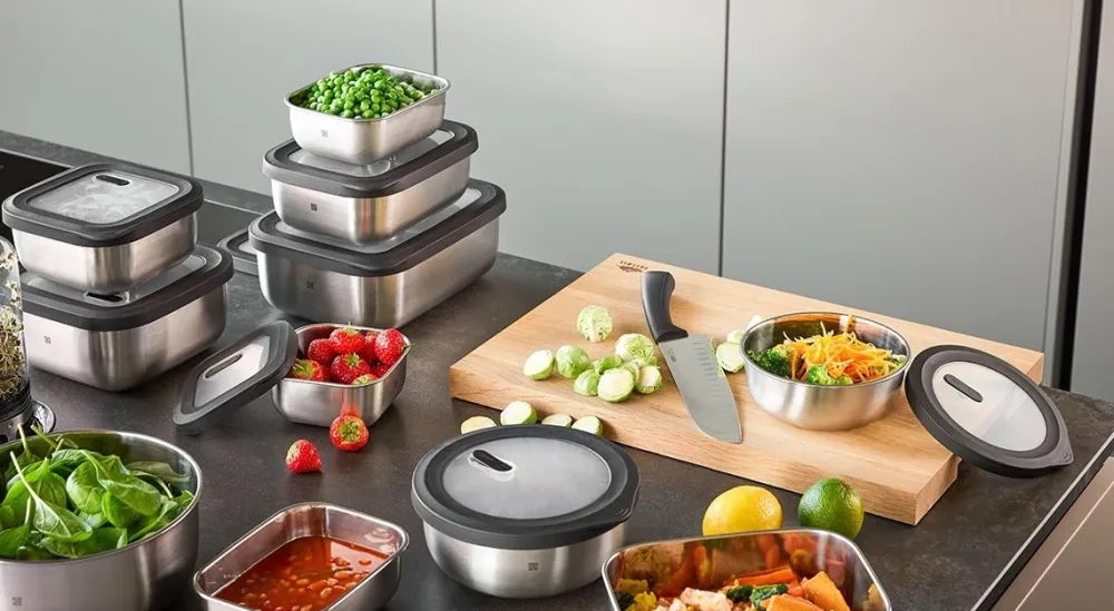Gefu Vershoudbakje Provido Vierkant Zilver 400 ml Hot