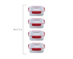 Joseph Joseph Vershoudbakje Nest Lock 1,1L (Set van 4) Clearance