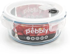 Vershoudbakje Pebbly Rond Plastic 950 ml