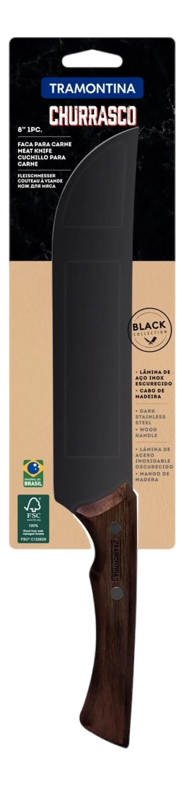 Vleesmes Tramontina Churrasco Black 20 cm