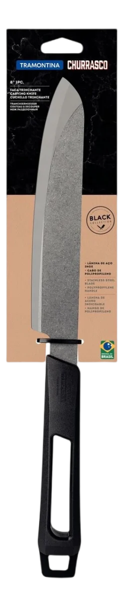 Tramontina Vleesmes Churrasco Black Zilver 20 cm