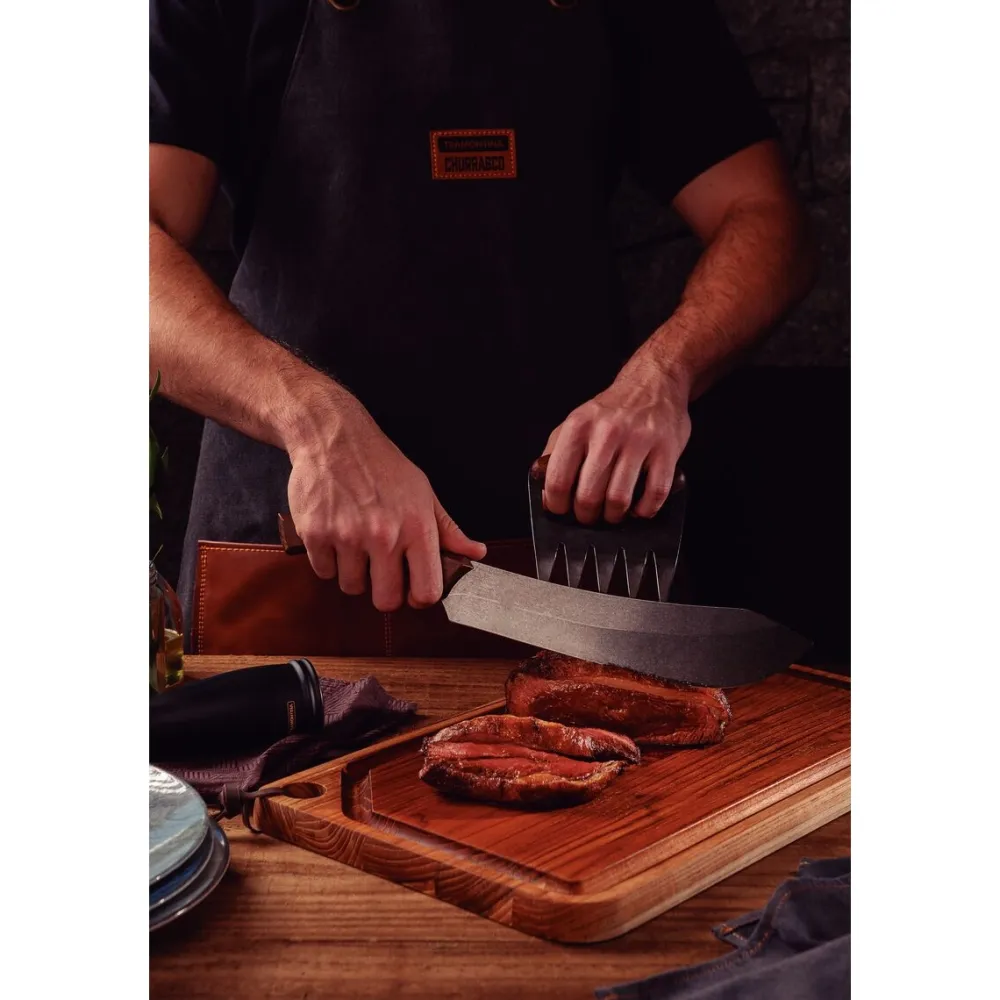 Tramontina Vleesmes Churrasco Black Zilver 25 cm