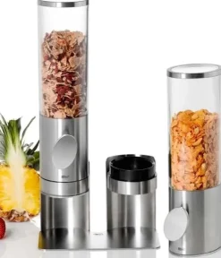 Voorraadbus Adhoc Deposito Dispenser Cornflakes Zilver