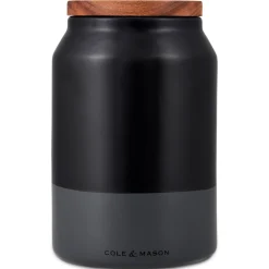 Voorraadbus Cole & Mason Hinxton Medium Ceramic Black/Grey