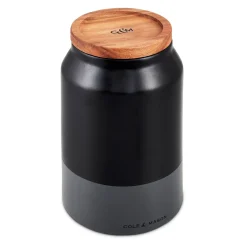 Voorraadbus Cole & Mason Hinxton Medium Ceramic Black/Grey