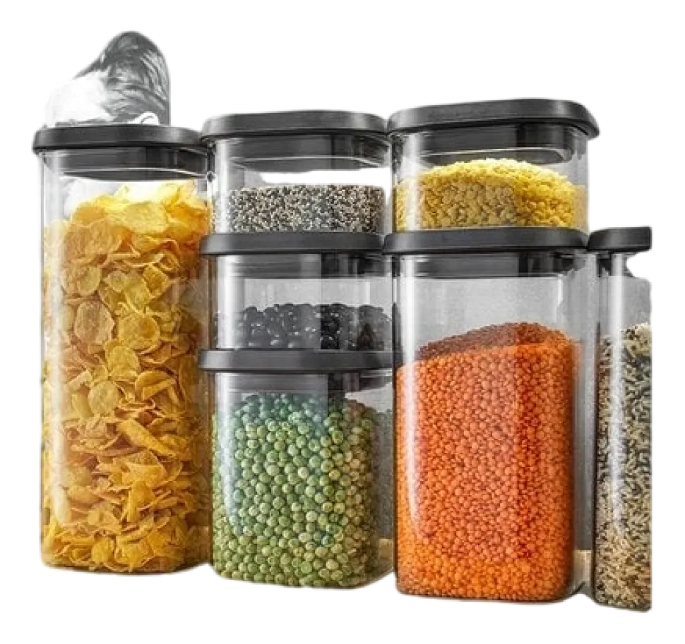 Voorraadbus Gefu Pantry Transparant (4-delig)