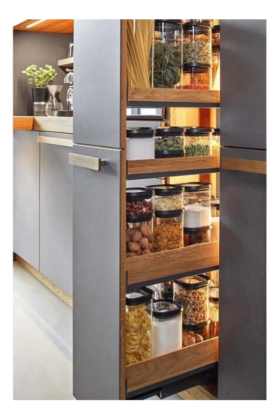 Voorraadbus Gefu Pantry Transparant (4-delig)