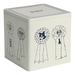 HAY Voorraadbus Dogs Food Storage Tin Large Blue And White