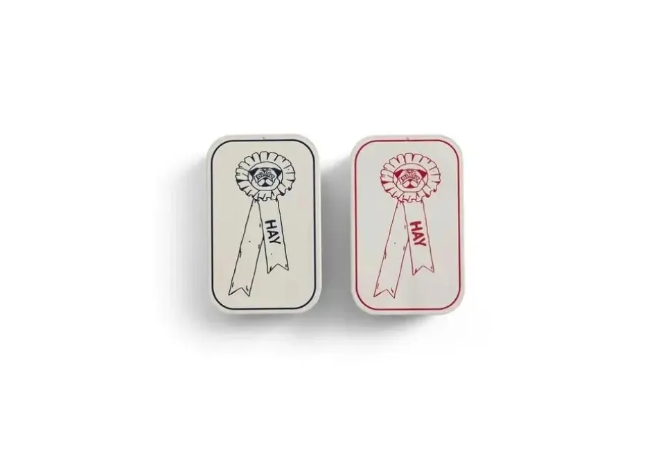 Voorraadbus HAY Dogs Treat Tin Small Red And White