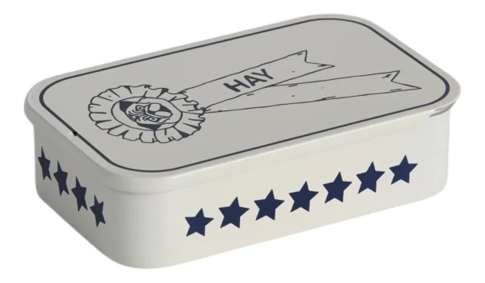 HAY Voorraadbus Dogs Treat Tin Small Blue And White New