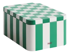HAY Voorraadbus Tin Container Small Green And Off-White Hot