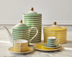 POLSPOTTEN Voorraadbus Jar Chess Low Yellow Hot