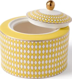 POLSPOTTEN Voorraadbus Jar Chess Low Yellow Hot