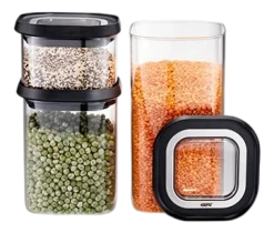 Voorraadbus Set Gefu Pantry Transparant (3-delig)
