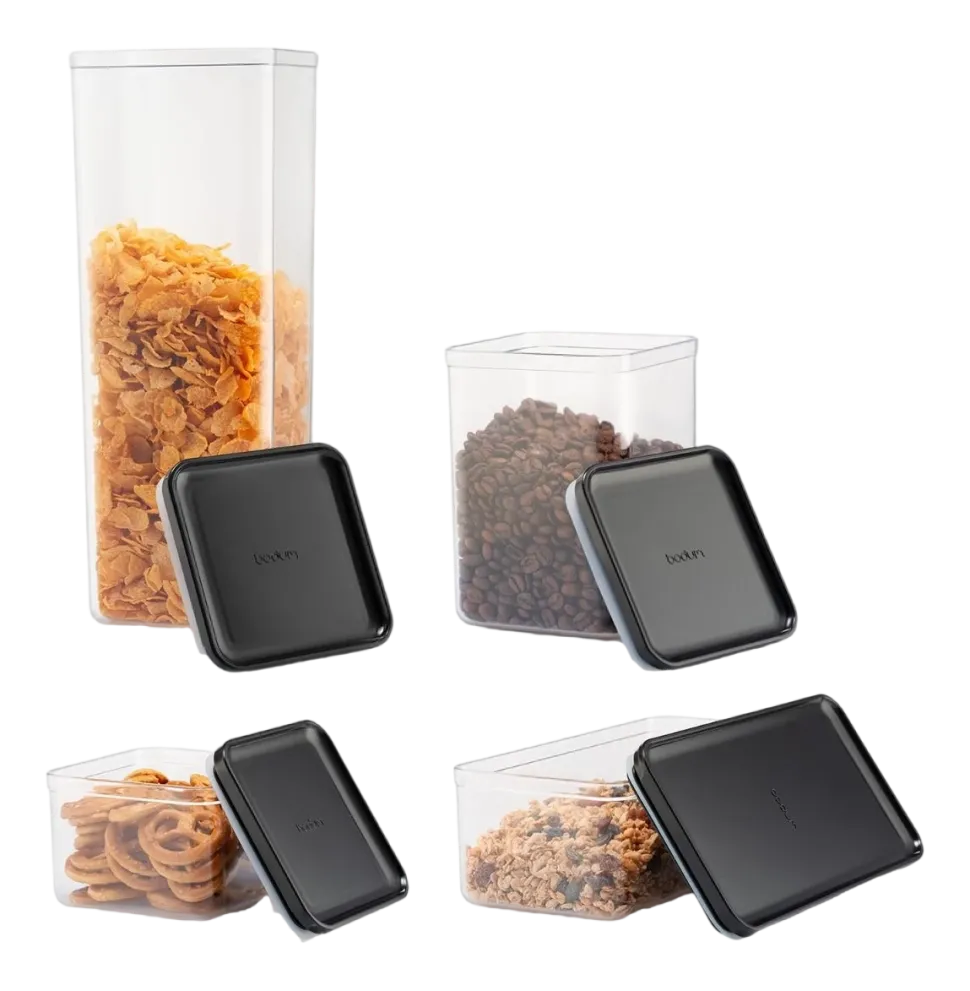 Voorraadpot Bodum Bodum Canteen Black (Set van 12)