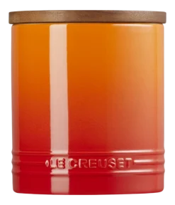 Le Creuset Voorraadpot Stoneware Signature Met Deksel Oranjerood 14 cm (1100 ml) Clearance