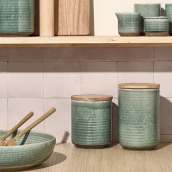 Voorraadpot Salt & Pepper Cameo Green 12,5 x 15,5 cm