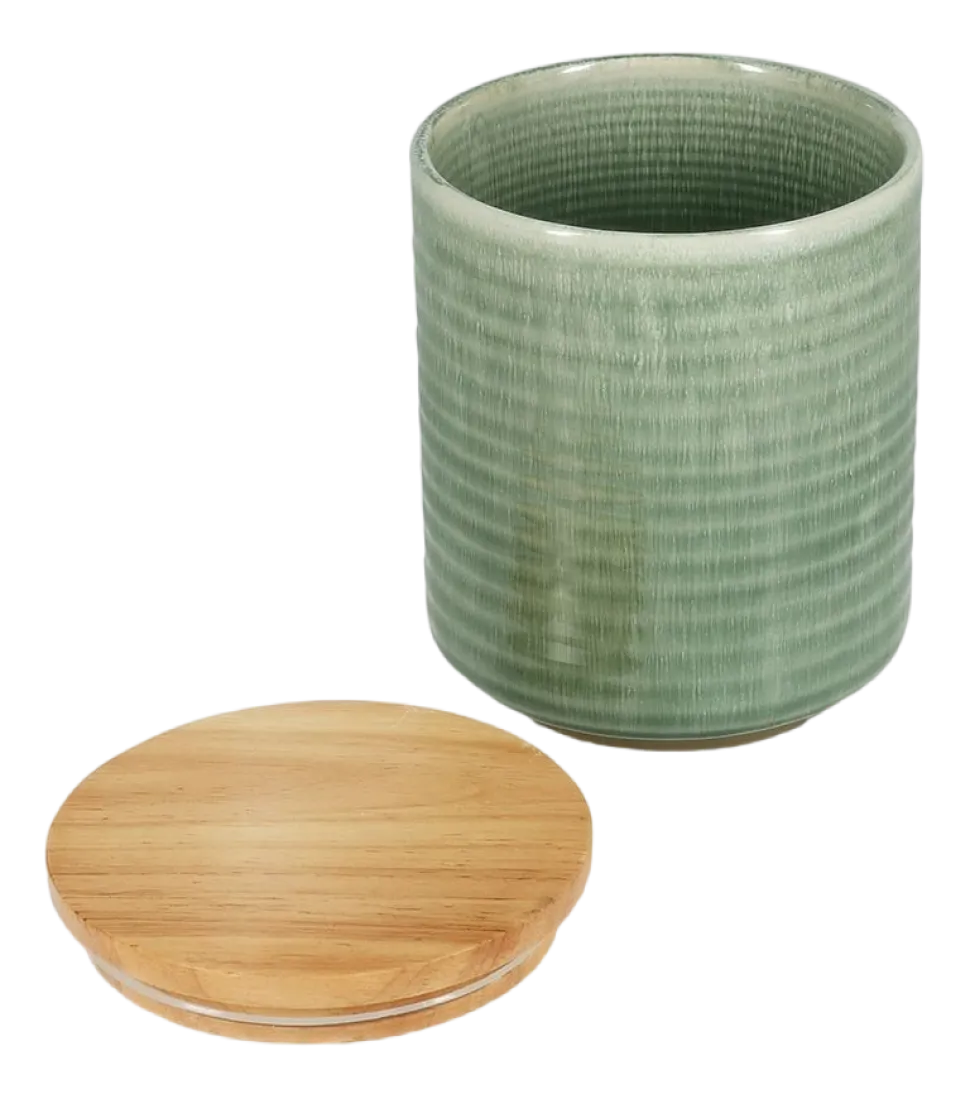 Voorraadpot Salt & Pepper Cameo Green 12,5 x 15,5 cm