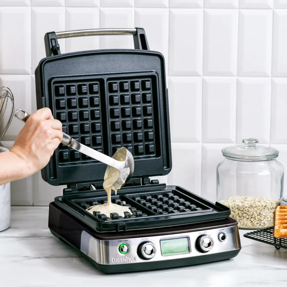 Wafelijzer Greenpan Black