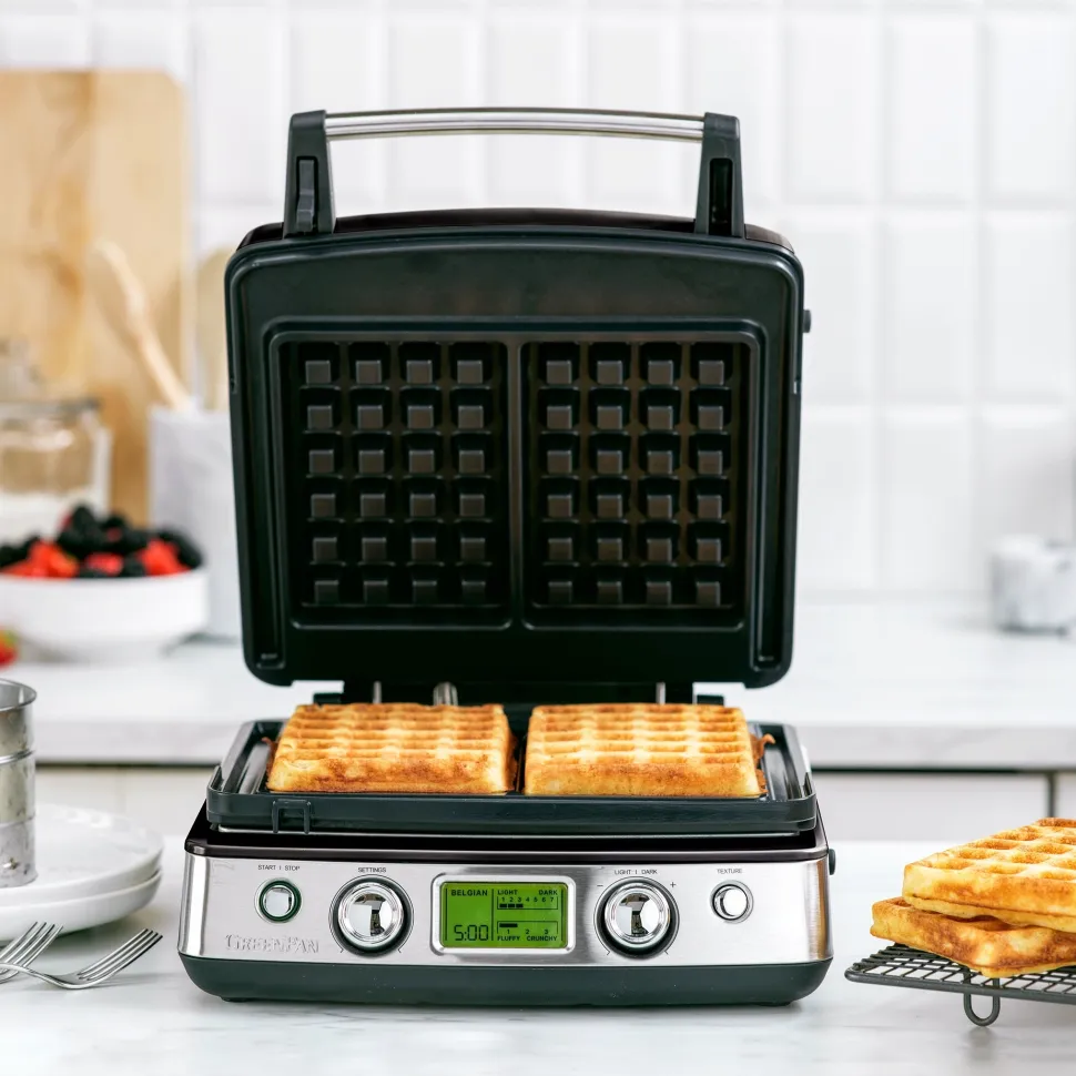 Wafelijzer Greenpan Black