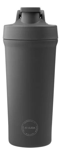 Waterfles AYA&IDA Shaker Bottle Dark Grey 750 ml