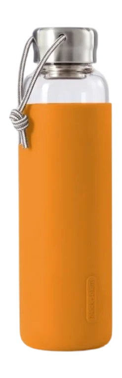 Black+Blum Waterfles Glass Water Bottle Oranje 600 ml Discount