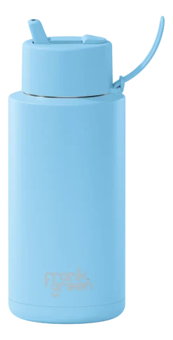 Waterfles Frank Green Ceramic Reusable Bottle Sky Blue 1000 ml