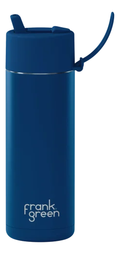Frank Green Waterfles Ceramic Reusable Bottle Deep Ocean 595 ml Clearance