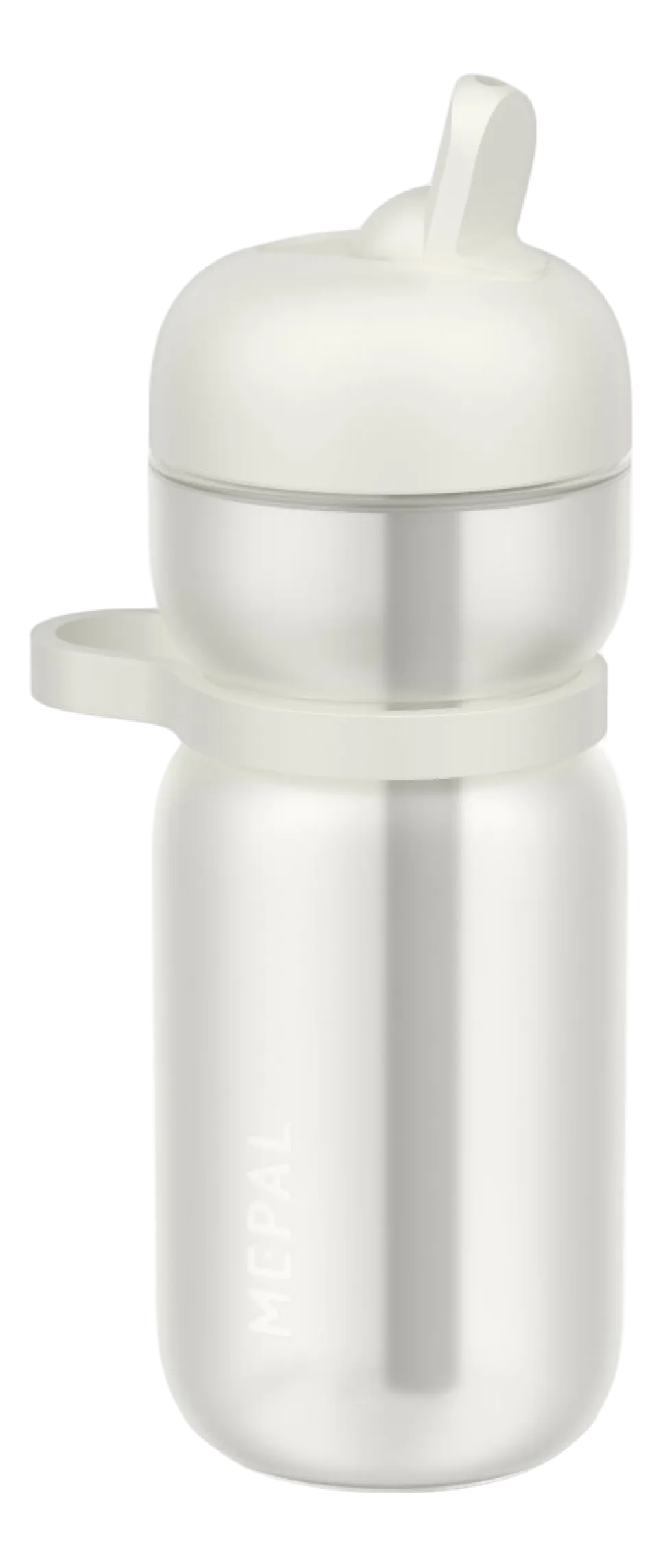 Waterfles Mepal Flip Sport Ceramic White 600 ml