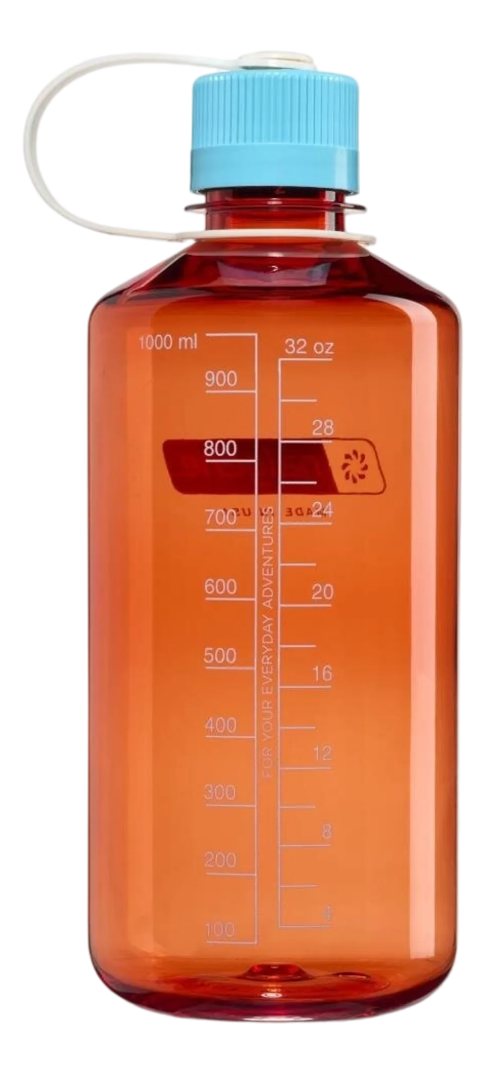 Waterfles Nalgene Narrow-Mouth Flame Blue Atoll 1 L